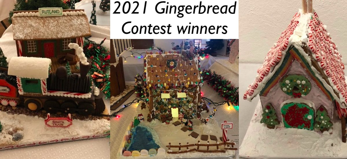 2021 Annual Gingerbread Contest winners
