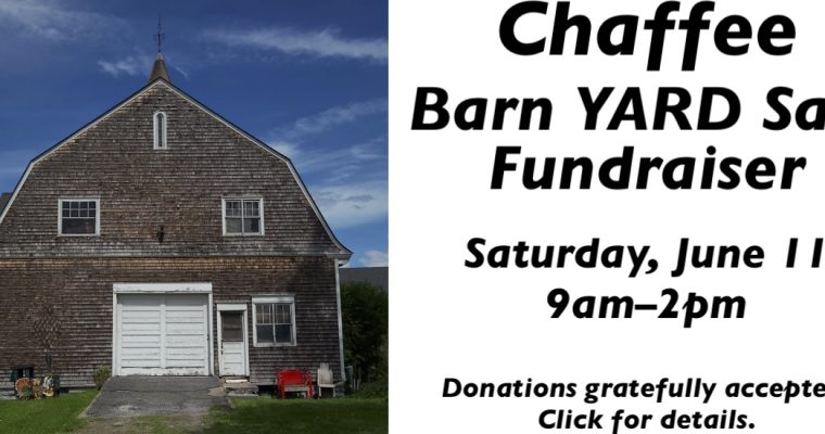 Chaffee Barn Sale