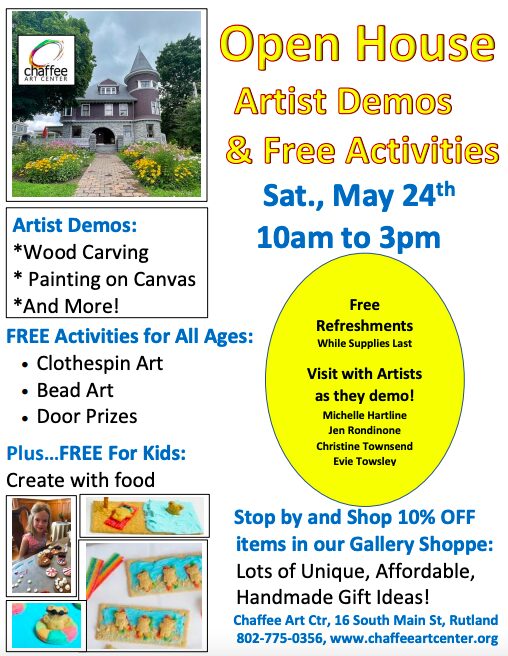 OPEN HOUSE at the Chaffee Art Center