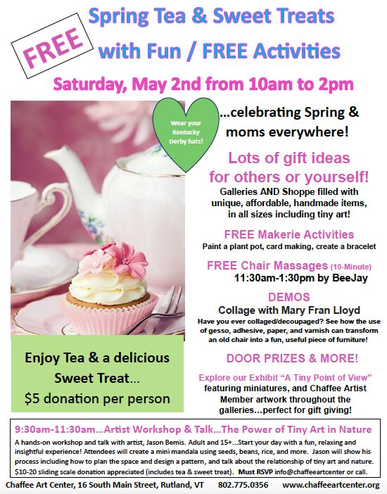 4th Annual Spring Tea & Sweet Treats with Artisan Market & Maker