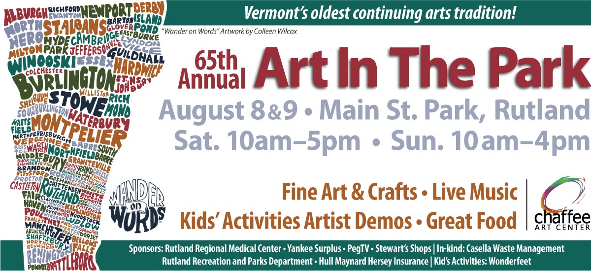 65th Annual Art in the Park Summer Festival August 8 & 9