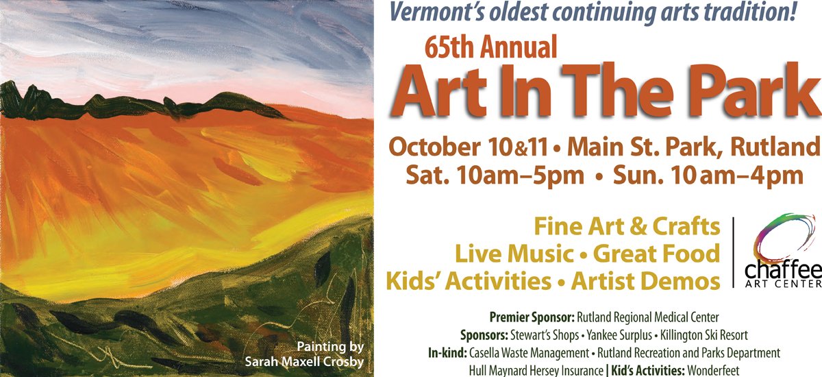 65th Annual Art in the Park Fall Foliage Festival October 10 & 11